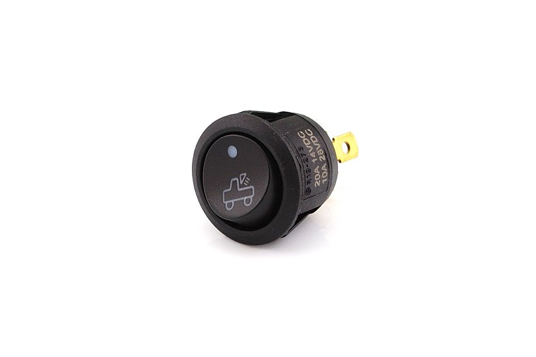 Mini Rocker Switch, Rear Worklamp Right, On-Off, White Led