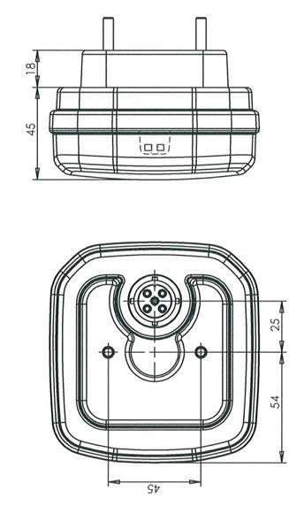 W146 EC1091 LED Neon Rear Combination Lamp Tail/Fog/Reverse - Euromotive Lighting & Signal