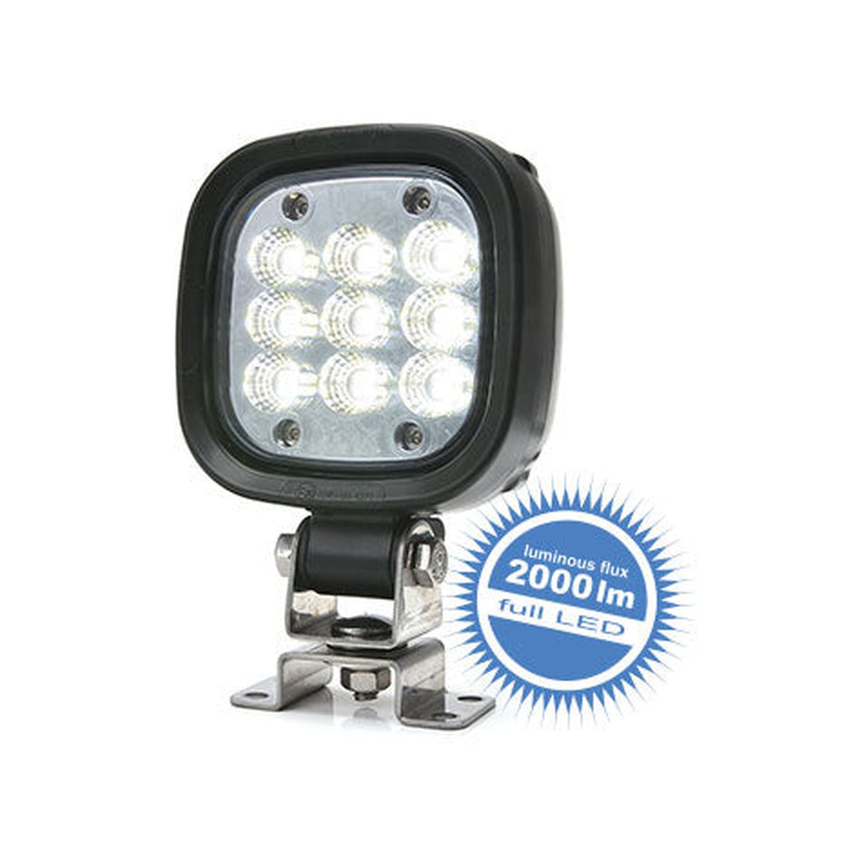 WAS EC1464 ADR LED Work Lamp front view
WAS EC1464 ADR LED Work Lamp mounted on tractor
WAS EC1464 ADR LED Work Lamp side profile