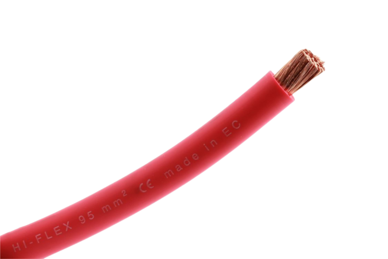 95mm2 Flexible Battery Cable Per Meter Red - Euromotive Lighting & Signal