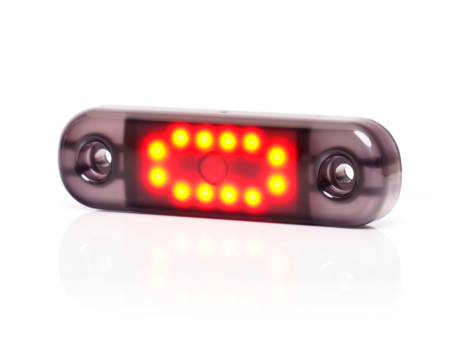 Rear Marker Lamp, 12 Led, 12/24V, W275.2 BLACK