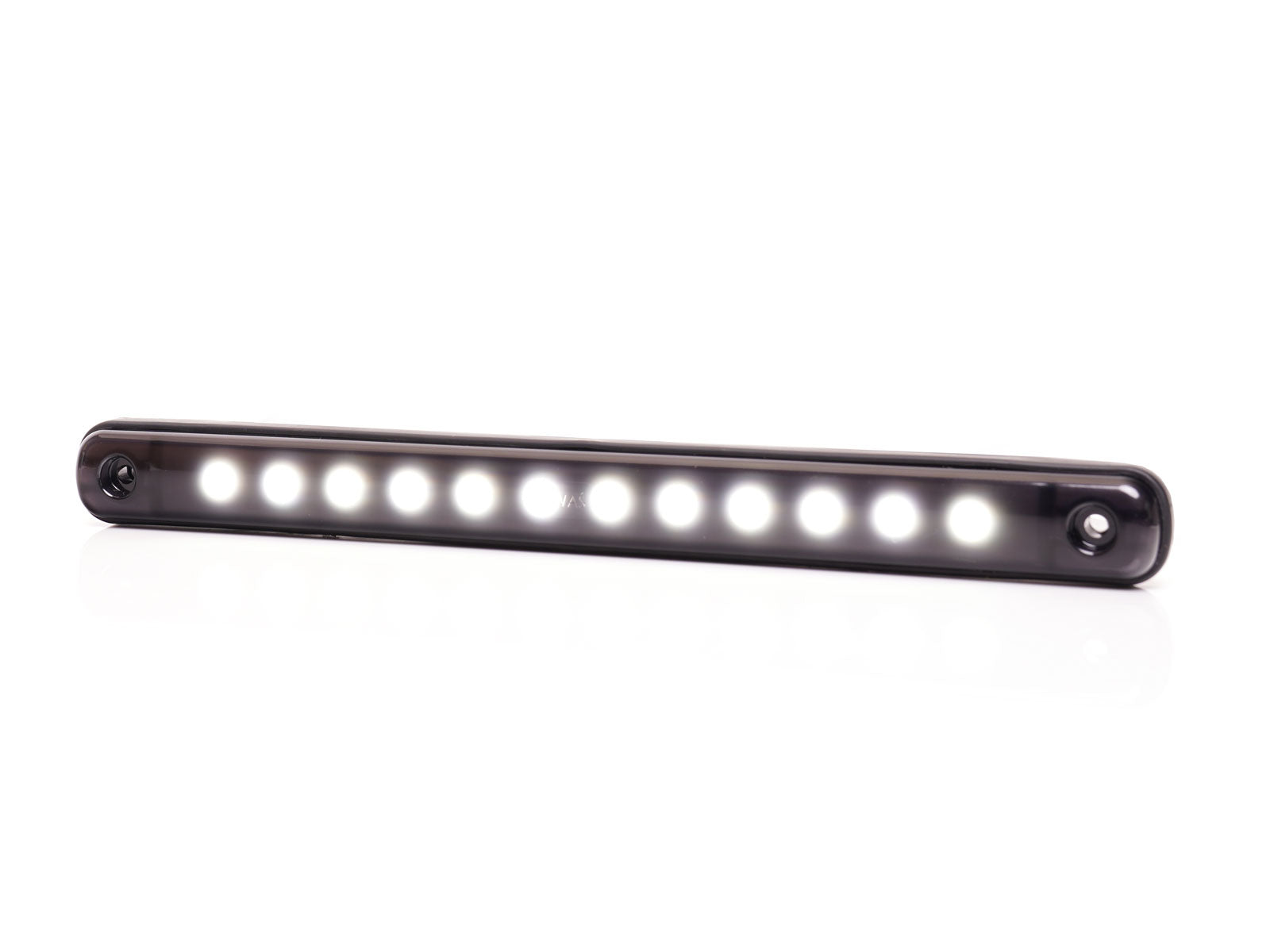 Front Marker Lamp Long, 12 Led, 12/24V, W276 BLACK