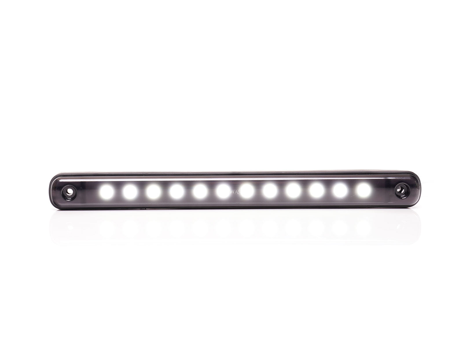 Front Marker Lamp Long, 12 Led, 12/24V, W276 BLACK