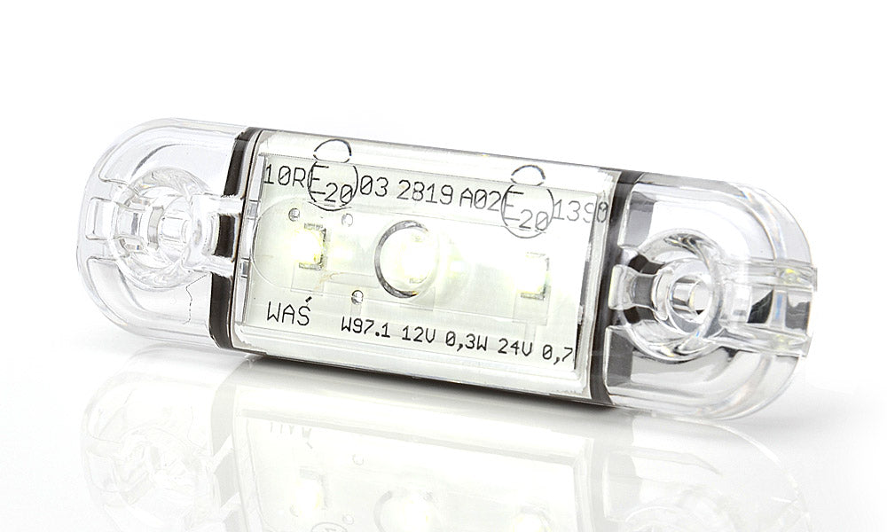 Side Position Marker Slimline Amber 3 Led Clear Lense