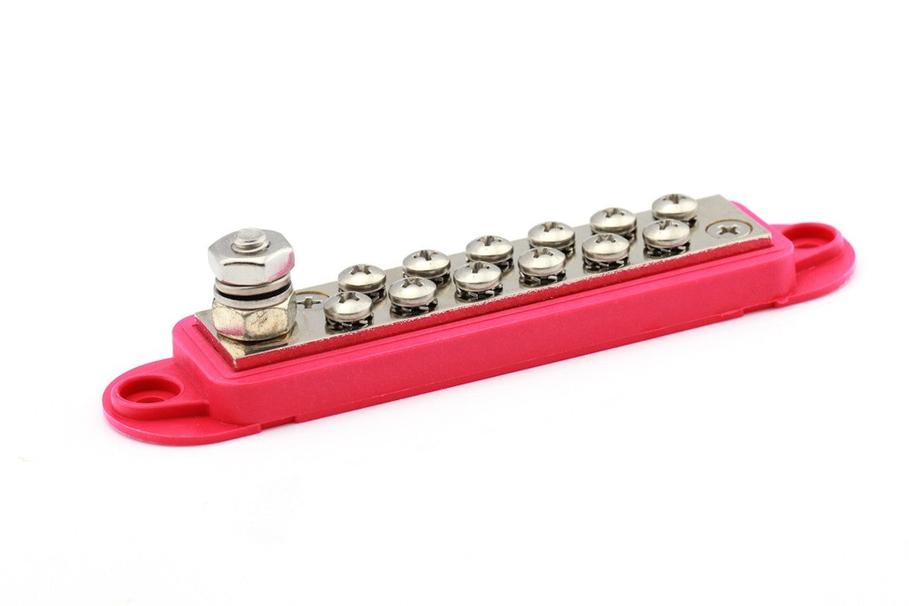Power Distribution 12 Points Red M6 - Euromotive Lighting & Signal