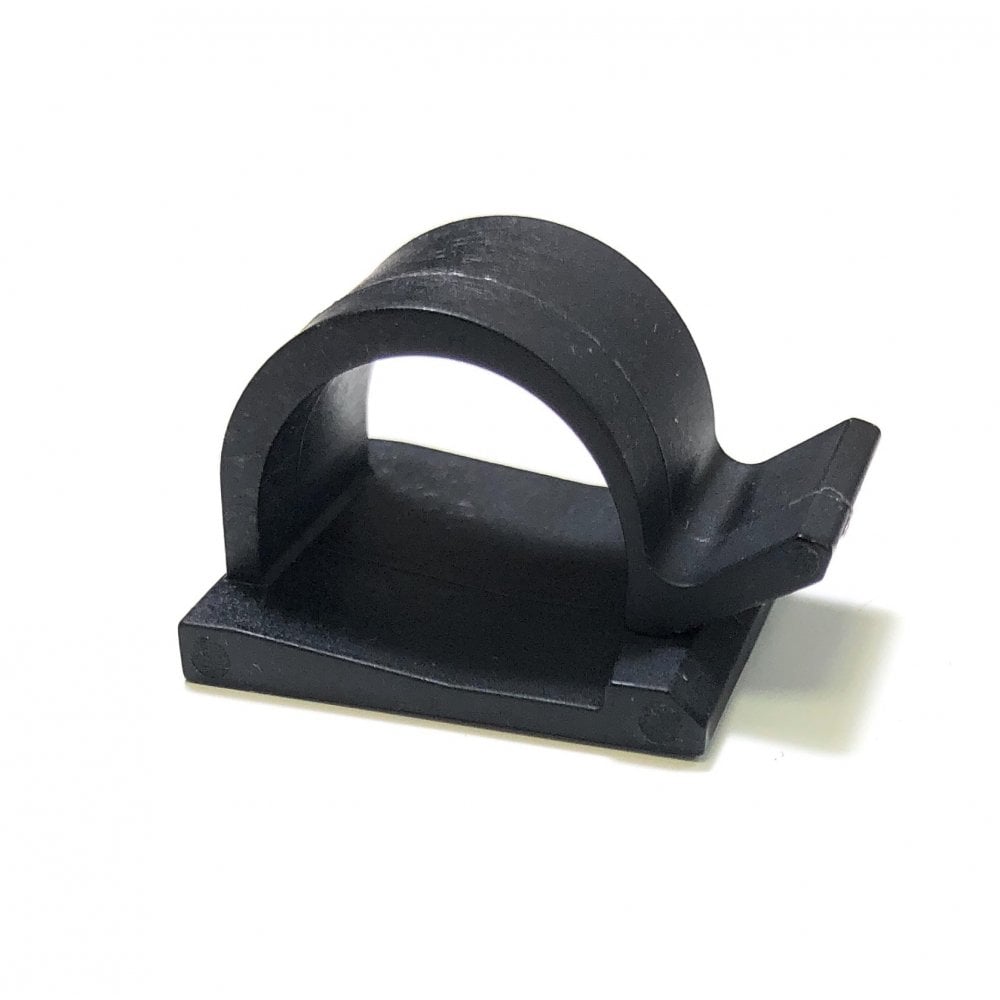 Self Adhesive Cable Clips 25x25mm Black Pack Of 100 - Euromotive Lighting & Signal