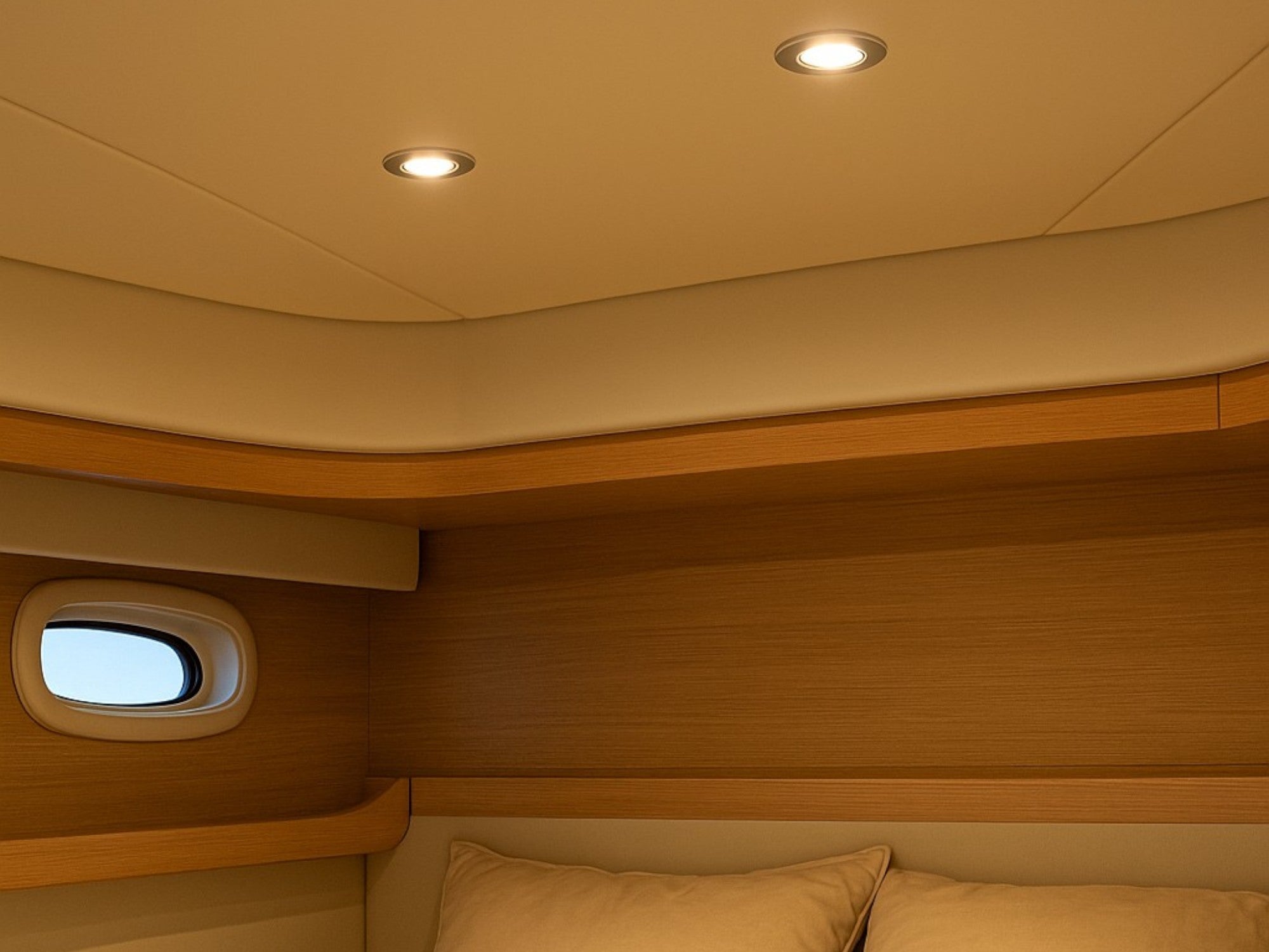 6W Warm White Dimmable Interior LED Lamp – 12/24V with Optional Nightlight - Euromotive Lighting & Signal