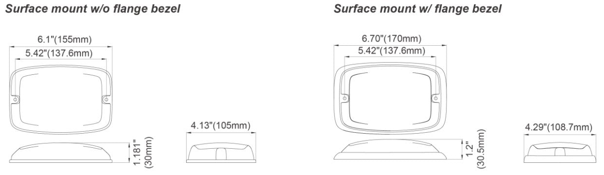 Responder, 12 White Leds, Clear Lens, 12/24V