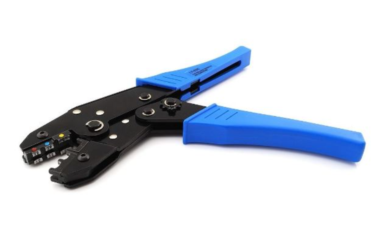 Ratchet Crimping Tool for Pre-Insulated Terminals - 0.5mm²-6.0mm² - Euromotive Lighting & Signal