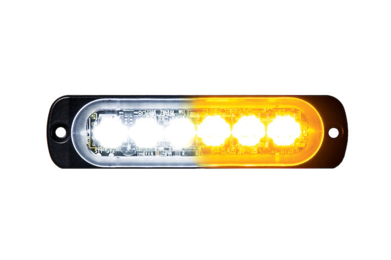 ST6 LED Directional Dual Colour Lamp - Super Thin Series Amber/White - Euromotive Lighting & Signal