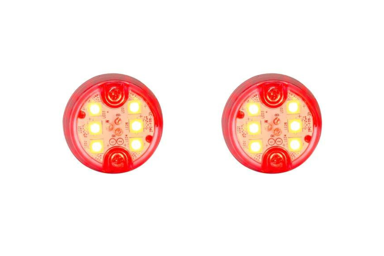 6 LED Hide-Away Strobe - Pair (HL6) - Covert Series Red - Euromotive Lighting & Signal