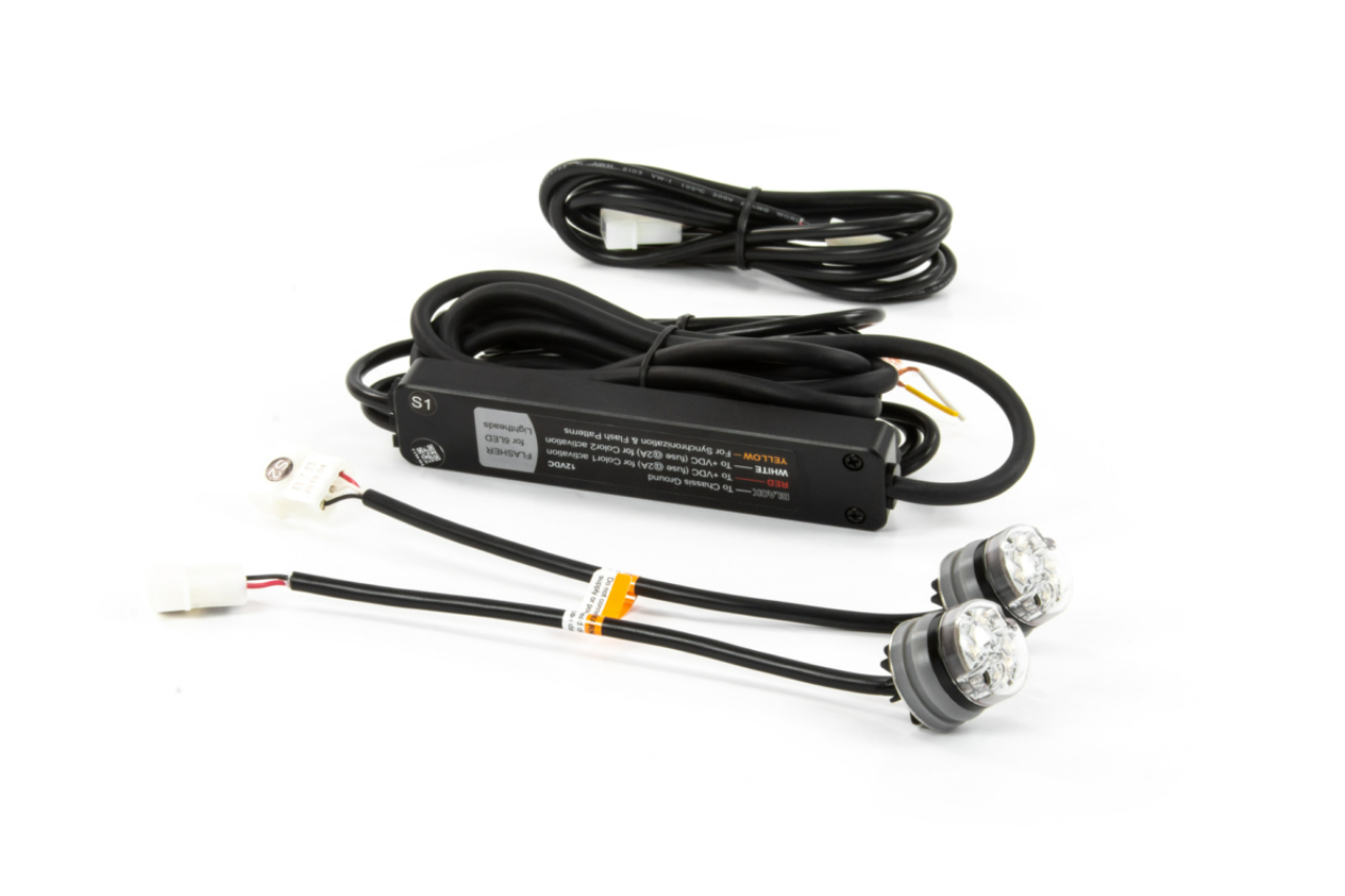 6 LED Hide-Away Strobe - Pair (HL6) - Covert Series White - Euromotive Lighting & Signal