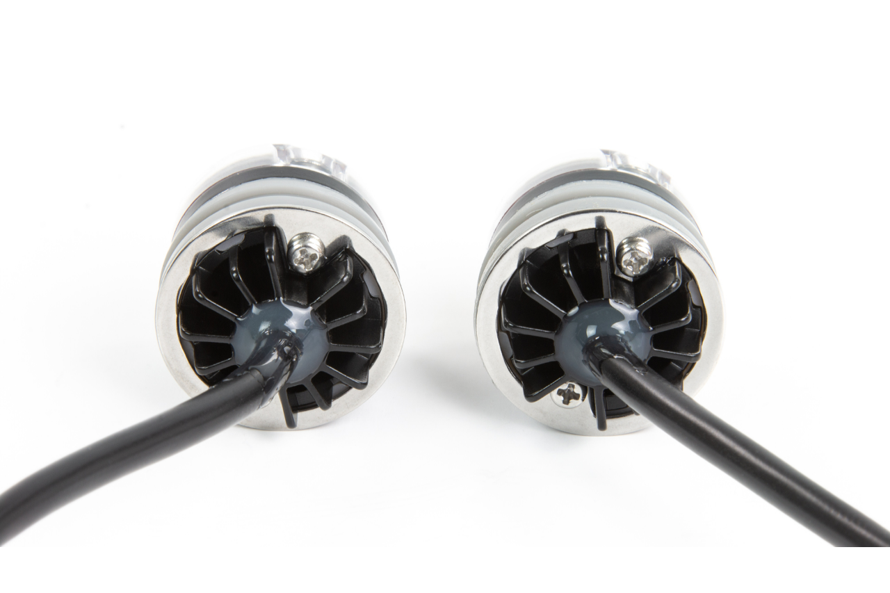 6 LED Hide-Away Strobe - Pair (HL6) - Covert Series White - Euromotive Lighting & Signal