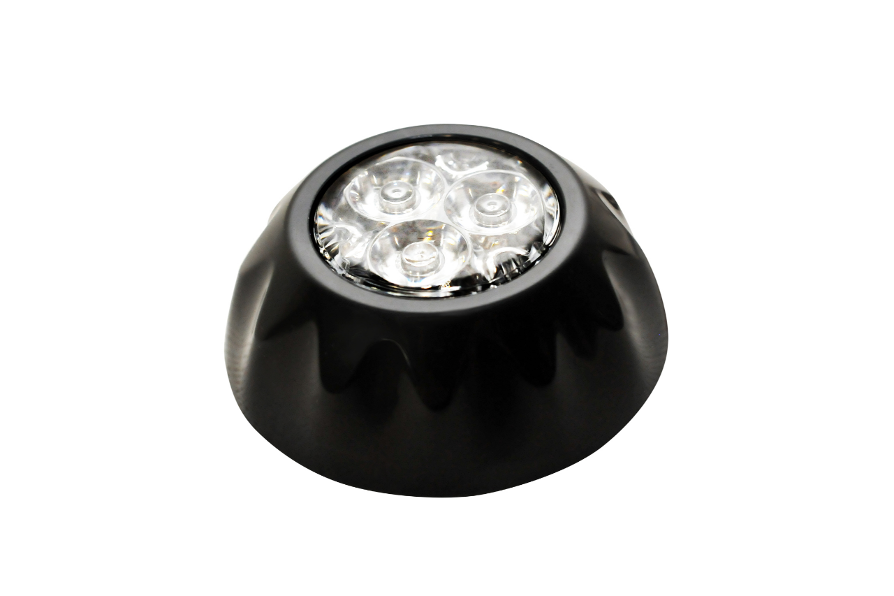 Blue 3 LED Blast Surface Mounted Directional Warning Strobe - Covert Series - Euromotive Lighting & Signal