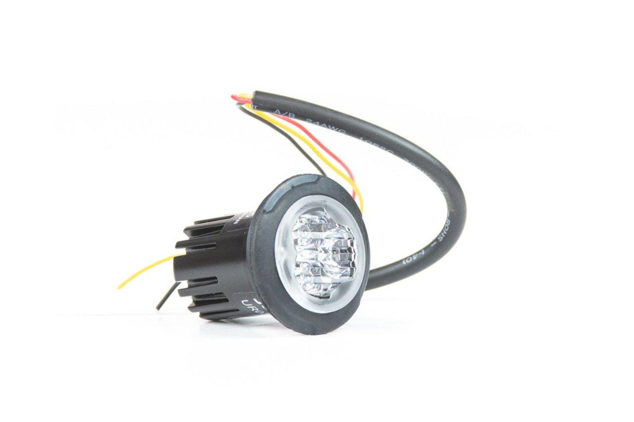 F13 Pop-n-Lock 3 LED Directional Lamp - Covert Series Amber - Euromotive Lighting & Signal