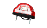 Number Plate Lamp Large Red W72 - Euromotive Lighting & Signal