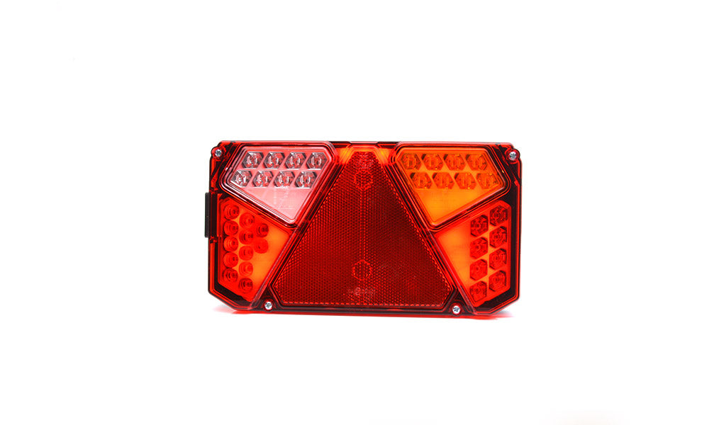 Rear Comb,4 Function, Stop/Tail/Ind/Fog/Reflex LH W125DNP - Euromotive Lighting & Signal