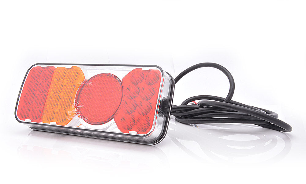 Rear Comb Lamp Stop/Tail/Ind/Fog Coloured Lens W66L - Euromotive Lighting & Signal