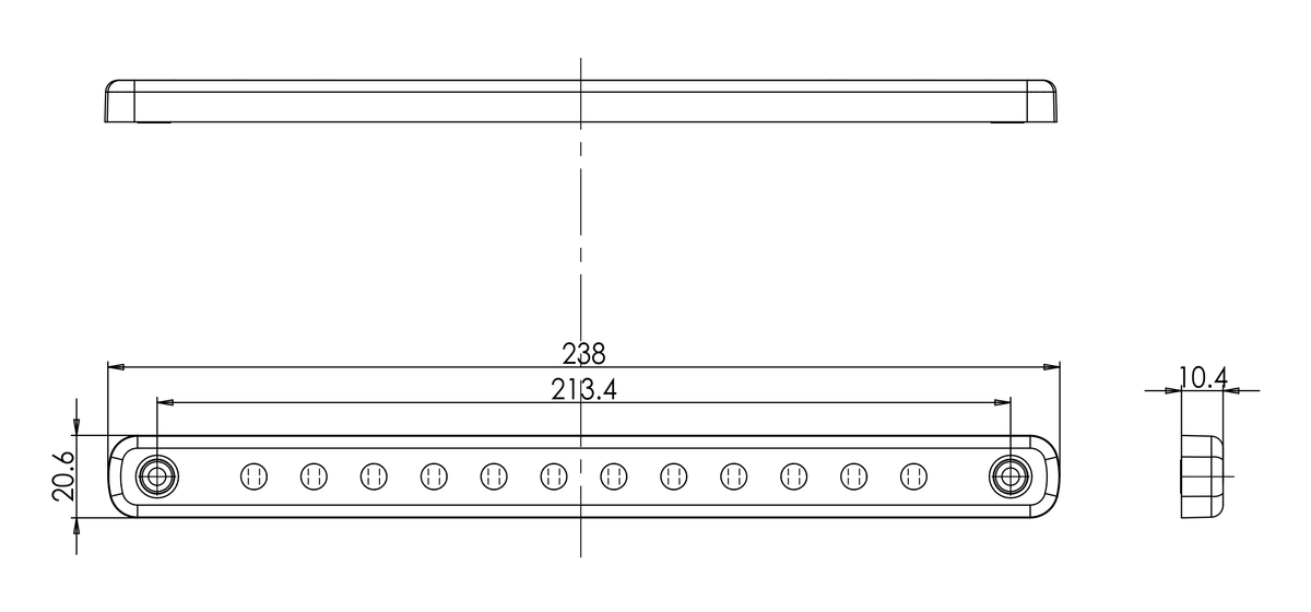 WAS W207 measurement drawing