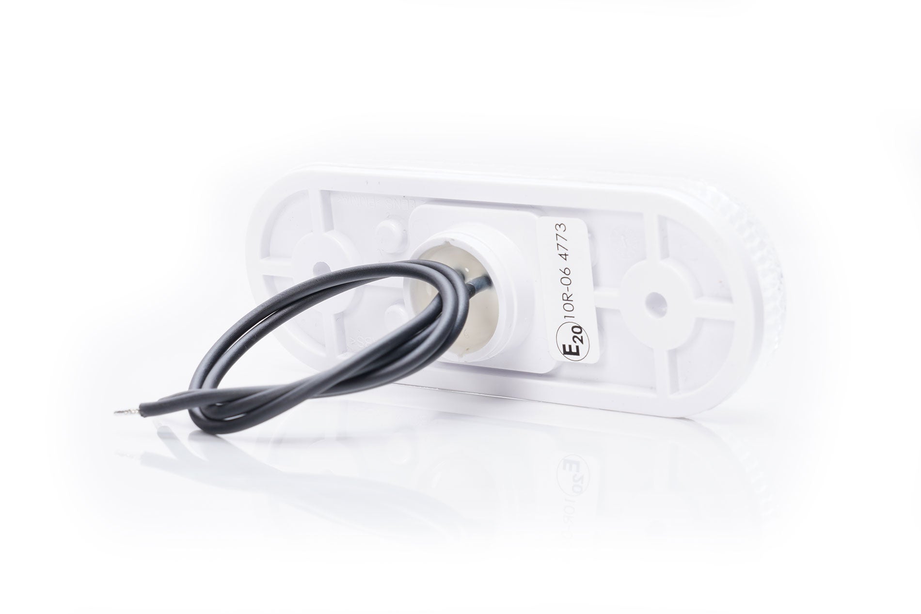 Front Position Lamp Oval White (No Bracket) W47 - Euromotive Lighting & Signal