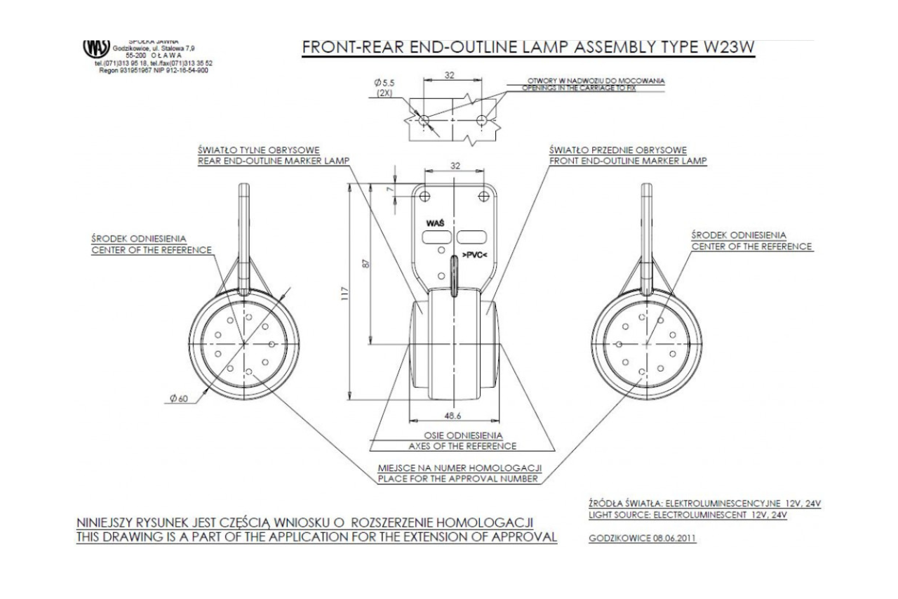 W23STAR LED Front and Rear Position Marker - EC882 - Euromotive Lighting & Signal