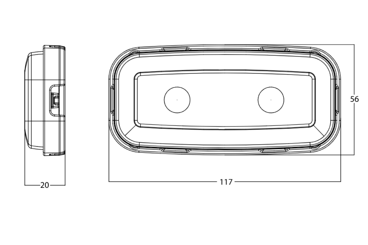 W225 LED Reverse Lamp - EC1481AR - Euromotive Lighting & Signal
