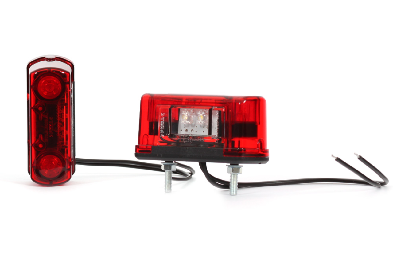 W53 Rear Red LED Licence Plate & Position Lamp - EC245 - Euromotive Lighting & Signal