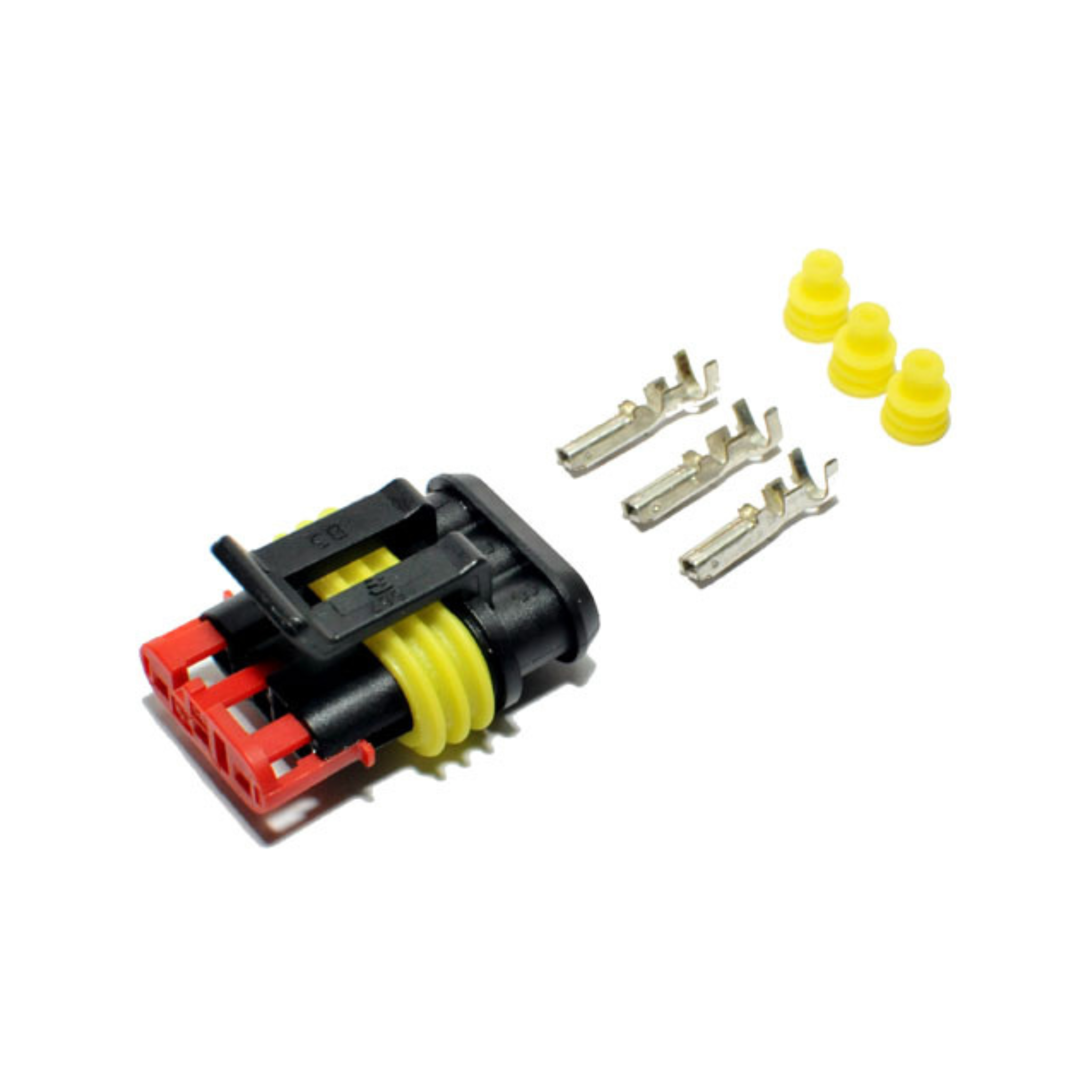 Superseal Waterproof Connectors Single with Pins Included - Euromotive Lighting & Signal