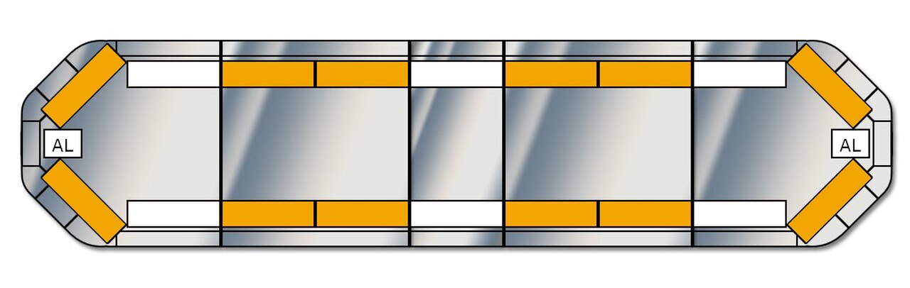 ELS Legion Led Lightbar 1390mm - 12 Amber Module - Euromotive Lighting & Signal