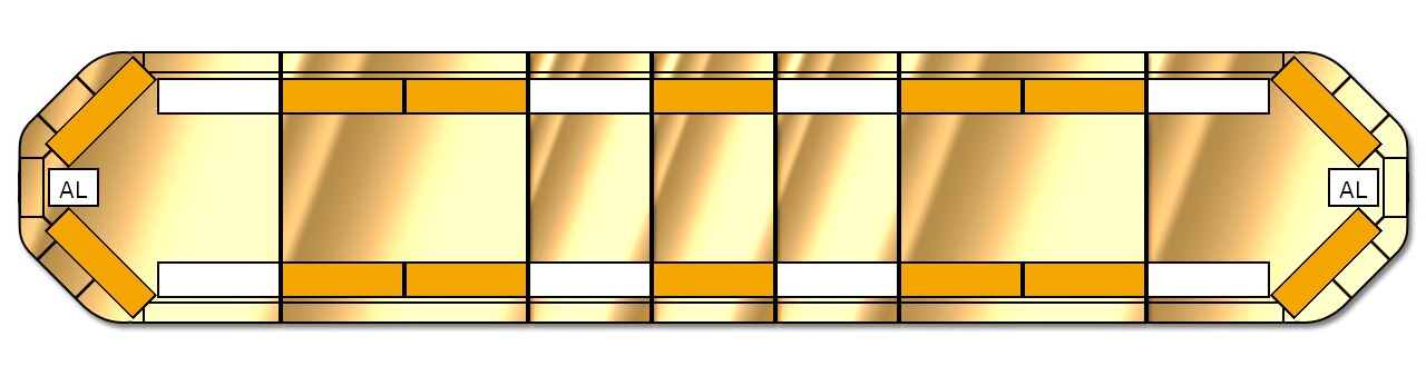 ELS Legion Led Lightbar 1680mm - 14 Amber Module - Euromotive Lighting & Signal