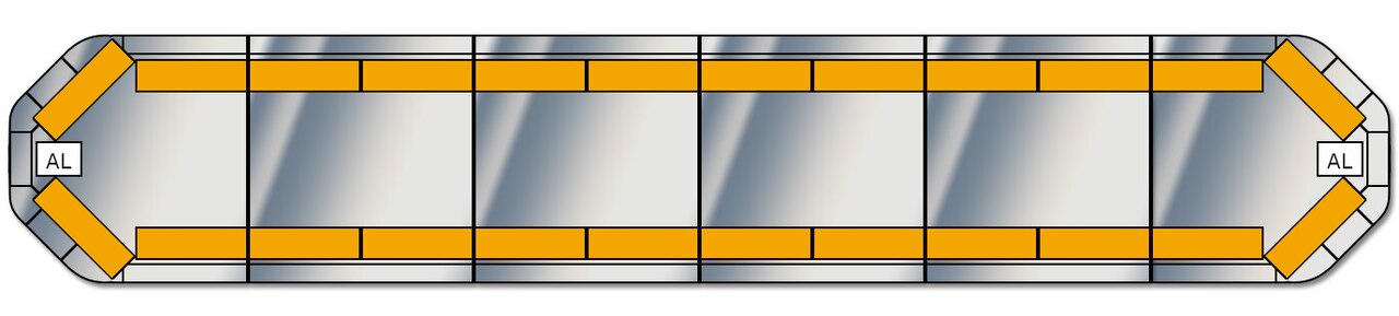 ELS Legion Led Lightbar 1830mm - 24 Amber Module - Euromotive Lighting & Signal