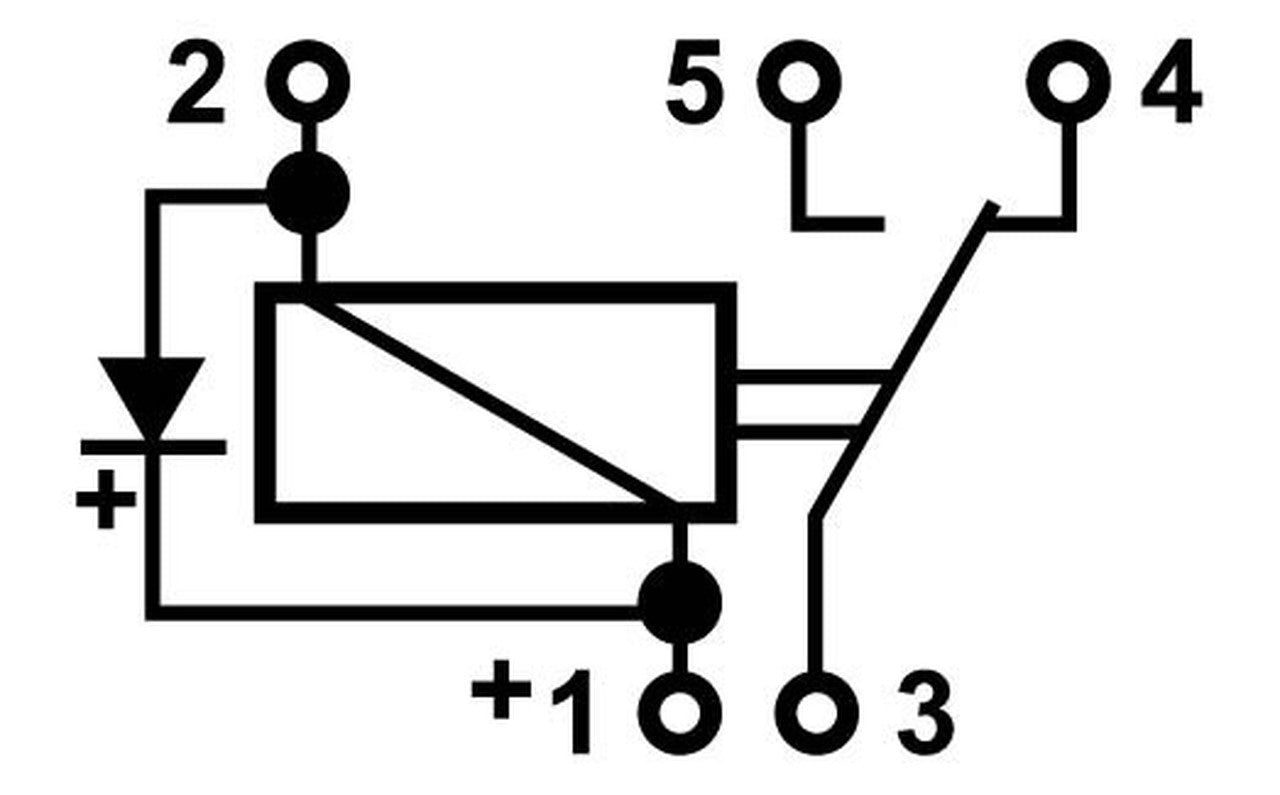 2845D Micro Change Over Relay 12V 15-25A 5-Pins - Euromotive Lighting & Signal