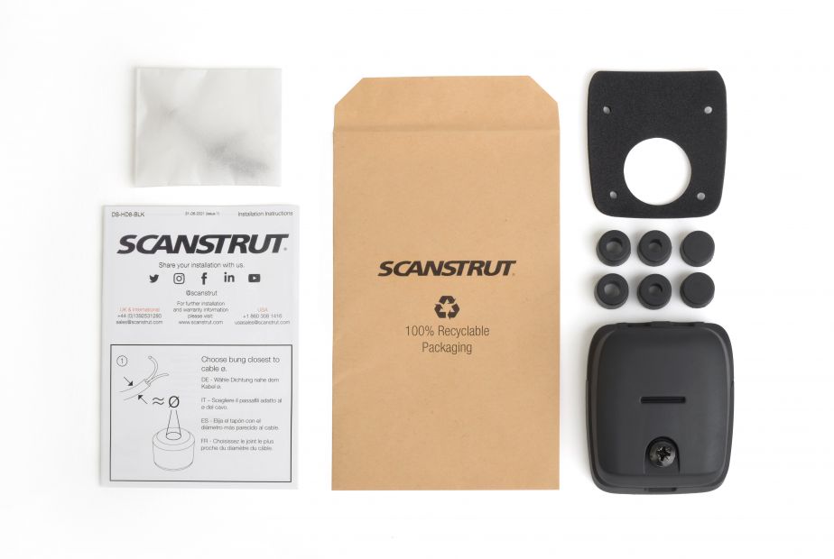 DS-HD6-BLK Twin Cable Horizontal Cable Entry Seal - Euromotive Lighting & Signal