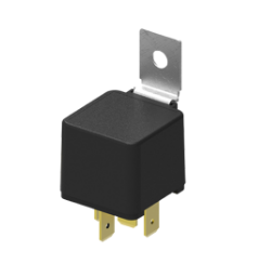 MIDC12205R Mini Relay 12V Double 20A outputs 5pin Resistor w/tab - Euromotive Lighting & Signal