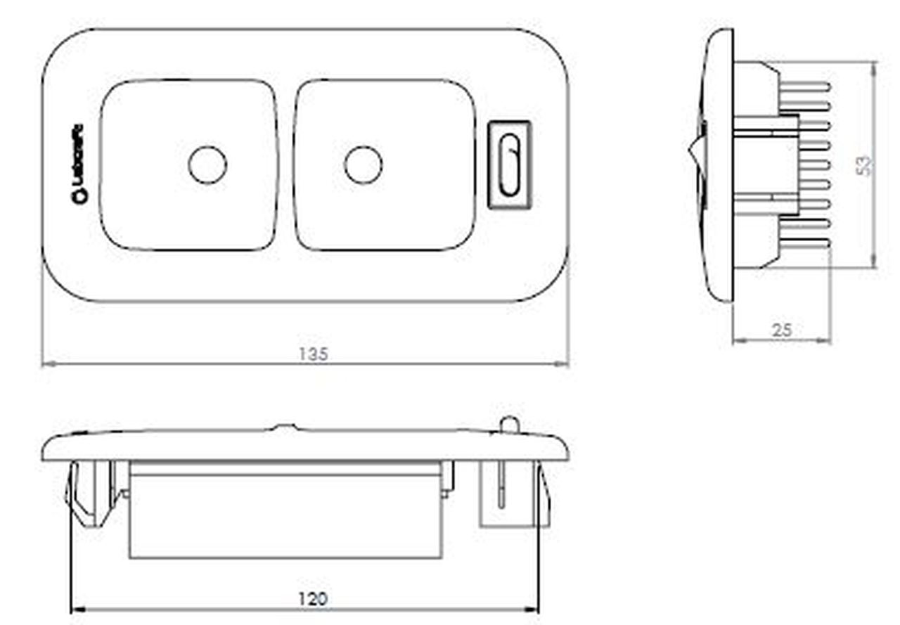 Vanlite V40 For Citreon/Fiat/Peugeot/Opel/Vauxhall with Trigger Switch - Euromotive Lighting & Signal