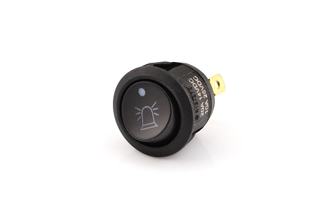 Mini Rocker Switch, Beacon, On-Off, Blue Led
