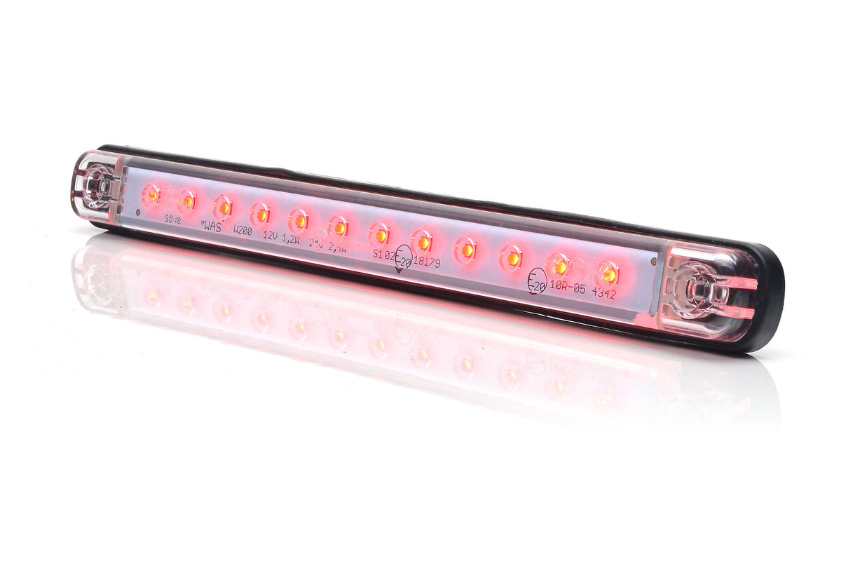 WAS W207 clear lens illuminated red brake light