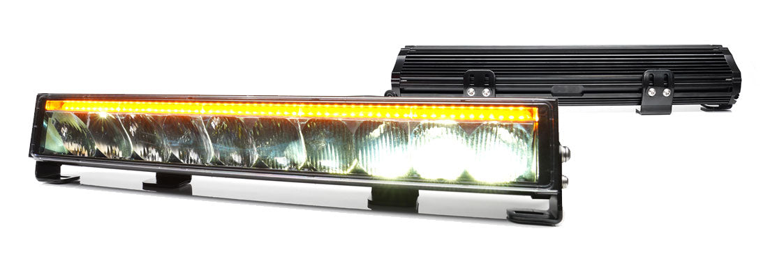 Multifunctional front lamp 215k Cd, 538mm, high-beam-amber warning, 12v/24v