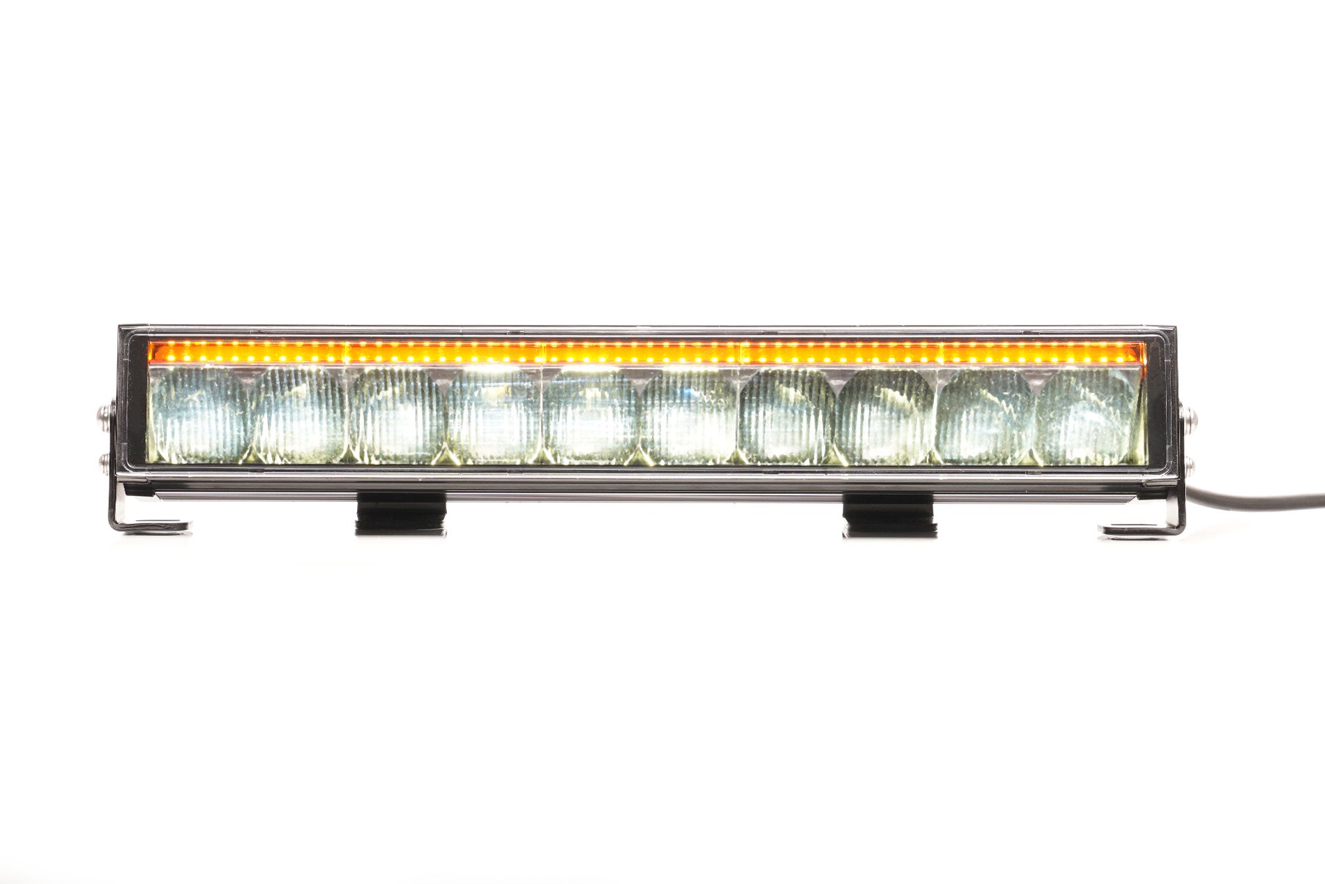 Multifunctional front lamp 215k Cd, 538mm, high-beam-amber warning, 12v/24v