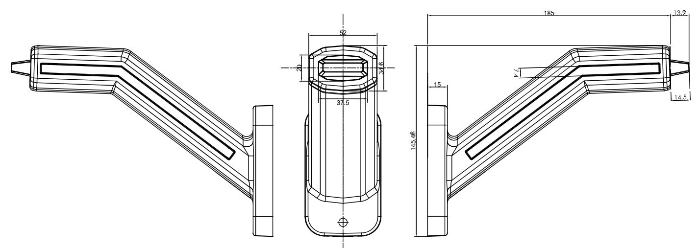 Front-Rear-Side Lamp Dark, 12/24V, W269.1.1 DARK - Euromotive Lighting & Signal