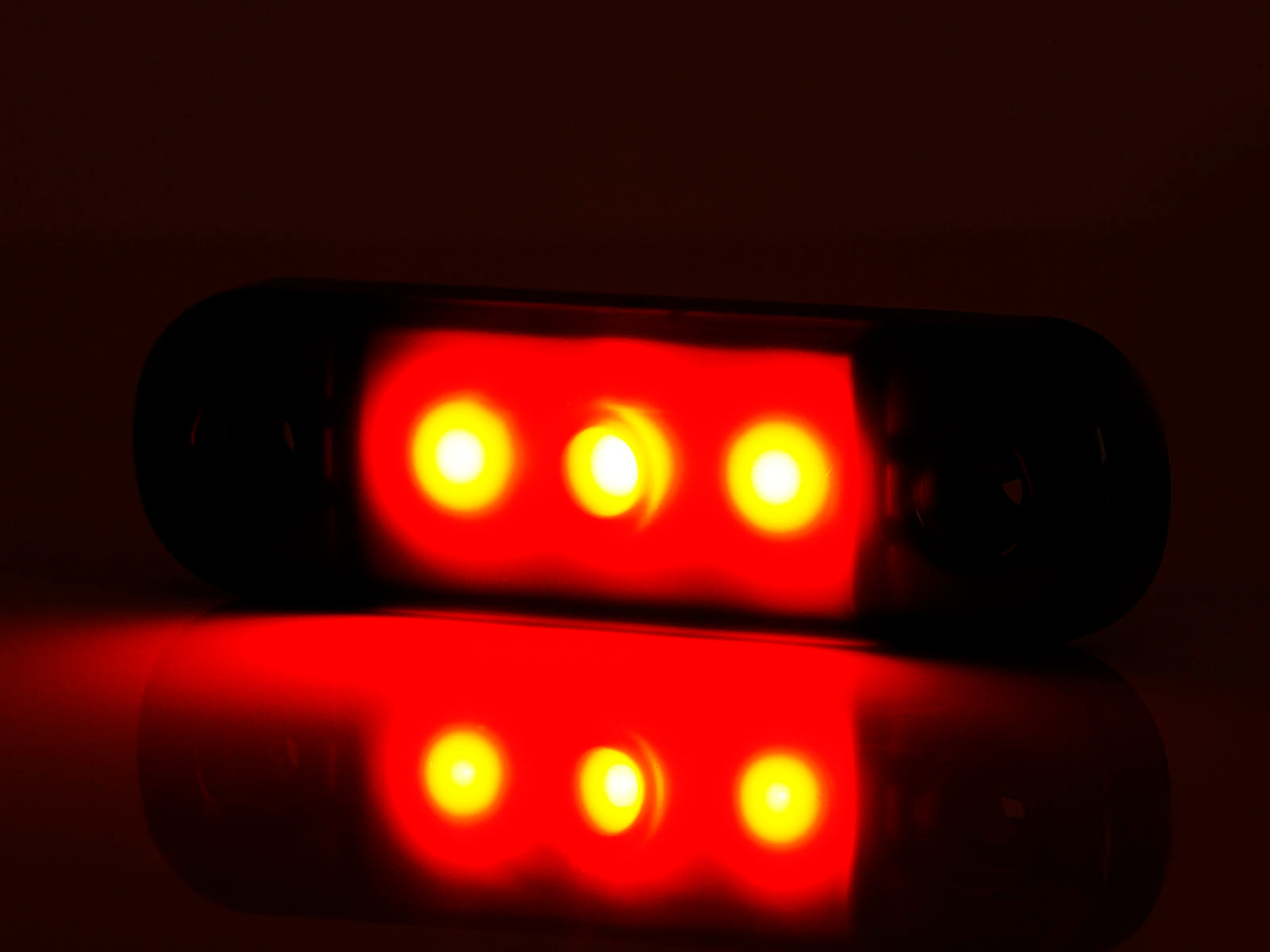 Rear Marker Lamp, 3 Led, 12/24V, W275.1 BLACK - Euromotive Lighting & Signal