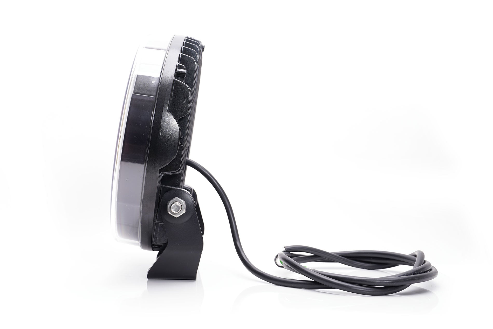 9" Round Driving Lamp, Black, W268 HR50 Off Road - Euromotive Lighting & Signal