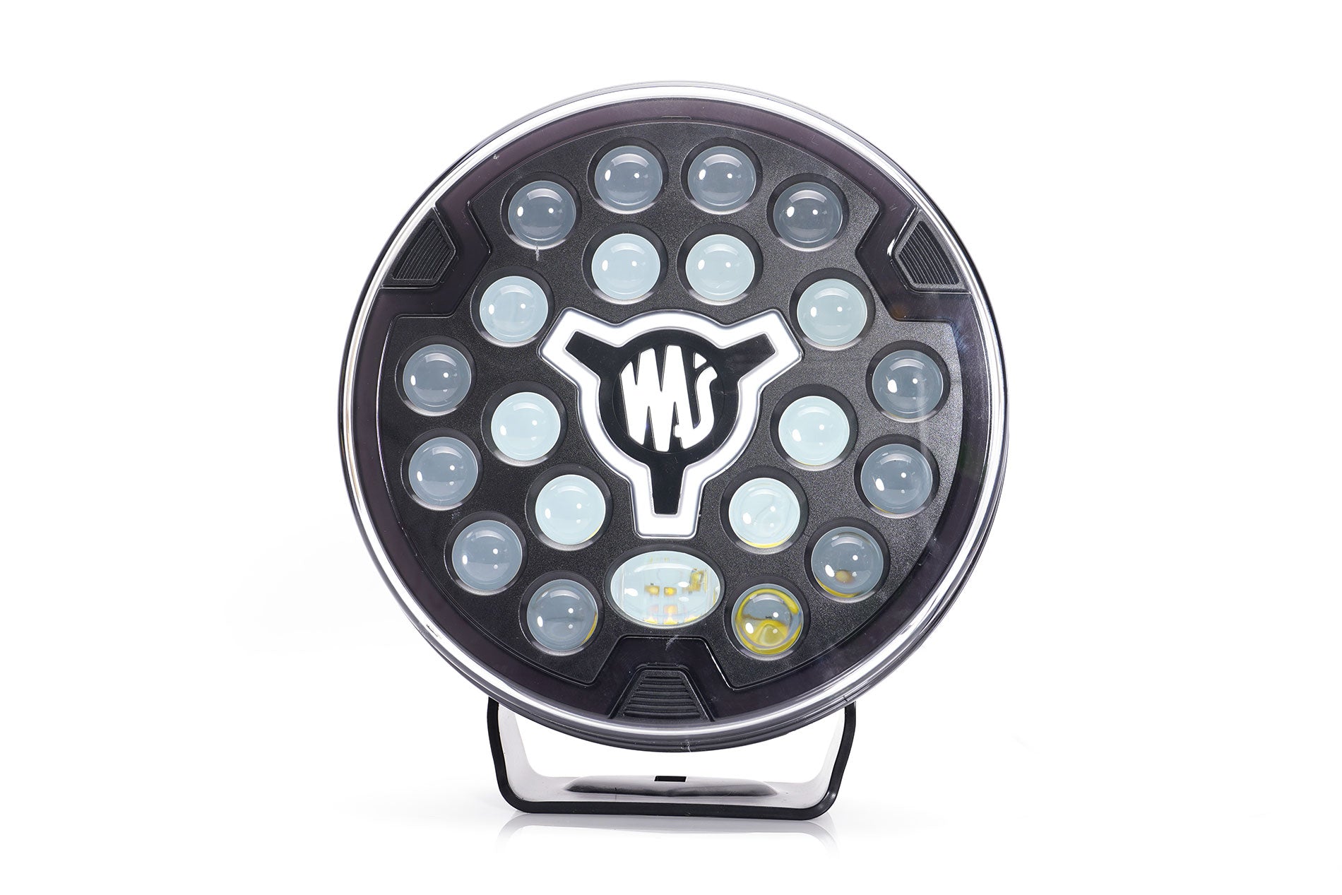 9" Round Driving Lamp, Black, Amber Position W268 HR50