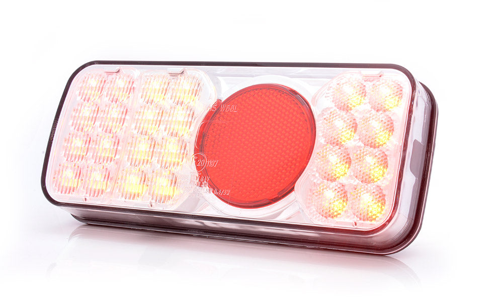 Rear Comb Lamp Stop/Tail/Ind/Fog Clear Lens W66L