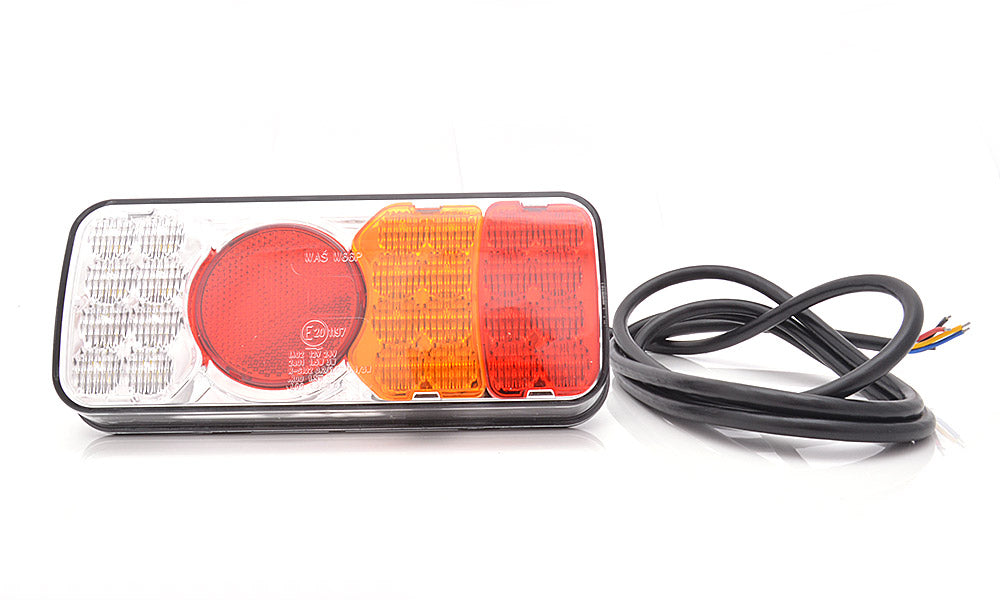 Rear Comb Lamp Stop/Tail/Ind/Rev Coloured Lens W66P