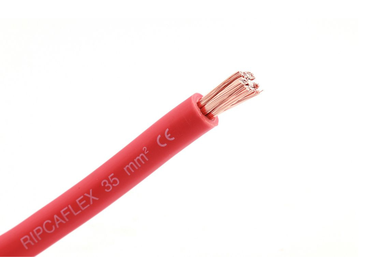 35mm2 Flexible Battery Cable 100m Roll Red - Euromotive Lighting & Signal