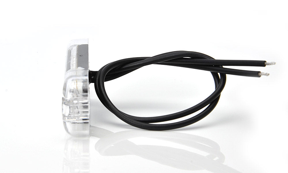 Side Position Marker Slimline Amber 3 Led Clear Lense - Euromotive Lighting & Signal