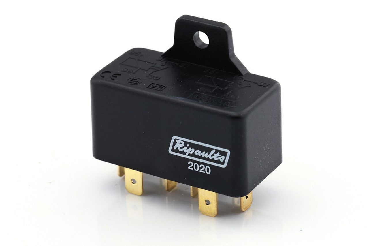 2020 Mini Relay Normally Open 2 x 12V, 2 x 30A, 2 x 4-Pins - Euromotive Lighting & Signal