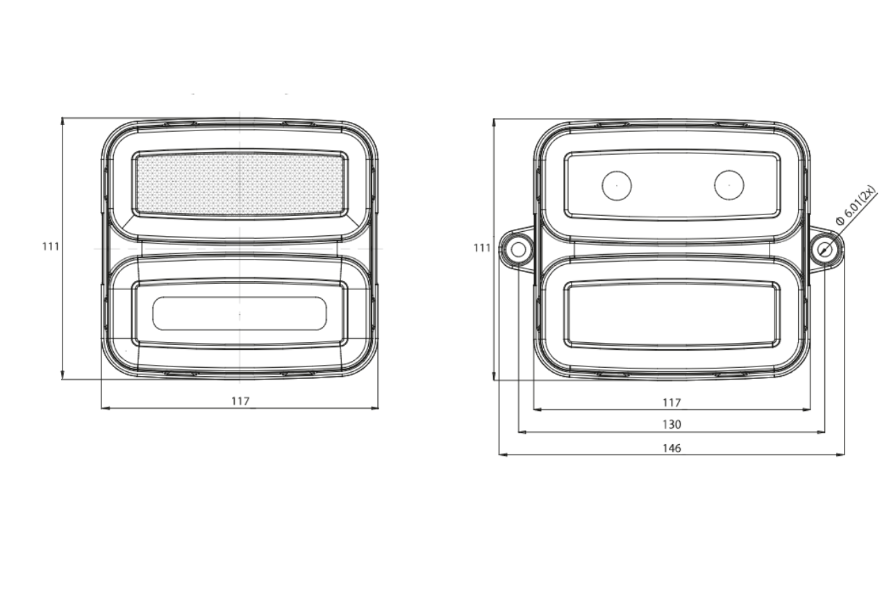 W226 LED Rear Combined Reverse & Fog Lamp - EC1483/IKR