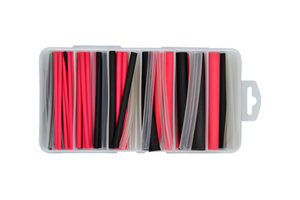 Heatshrink Kit 3:1 Black, Red & Clear - 87 Piece Kit